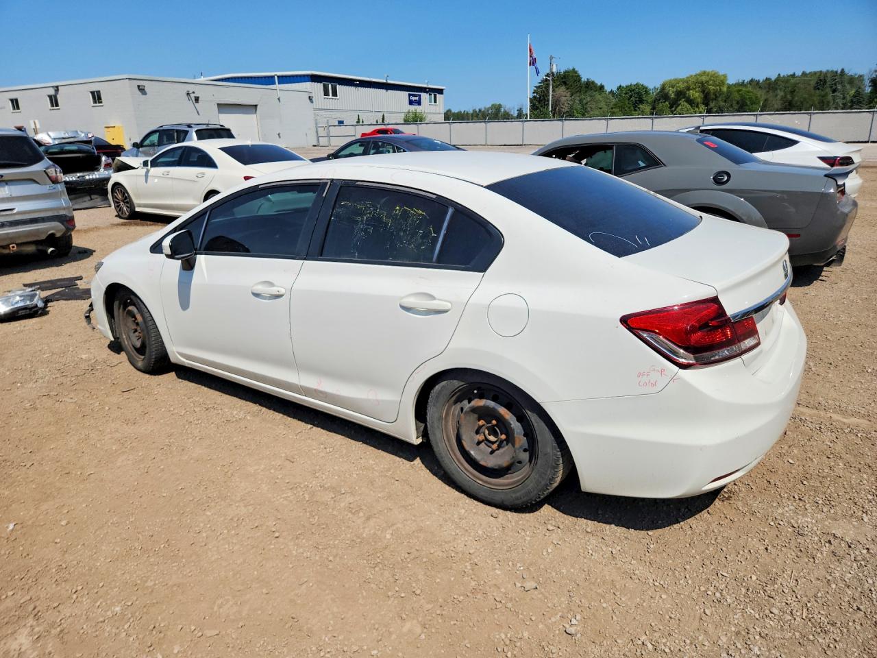 2014 Honda Civic Lx Gray vin: 2HGFB2E44EH024107