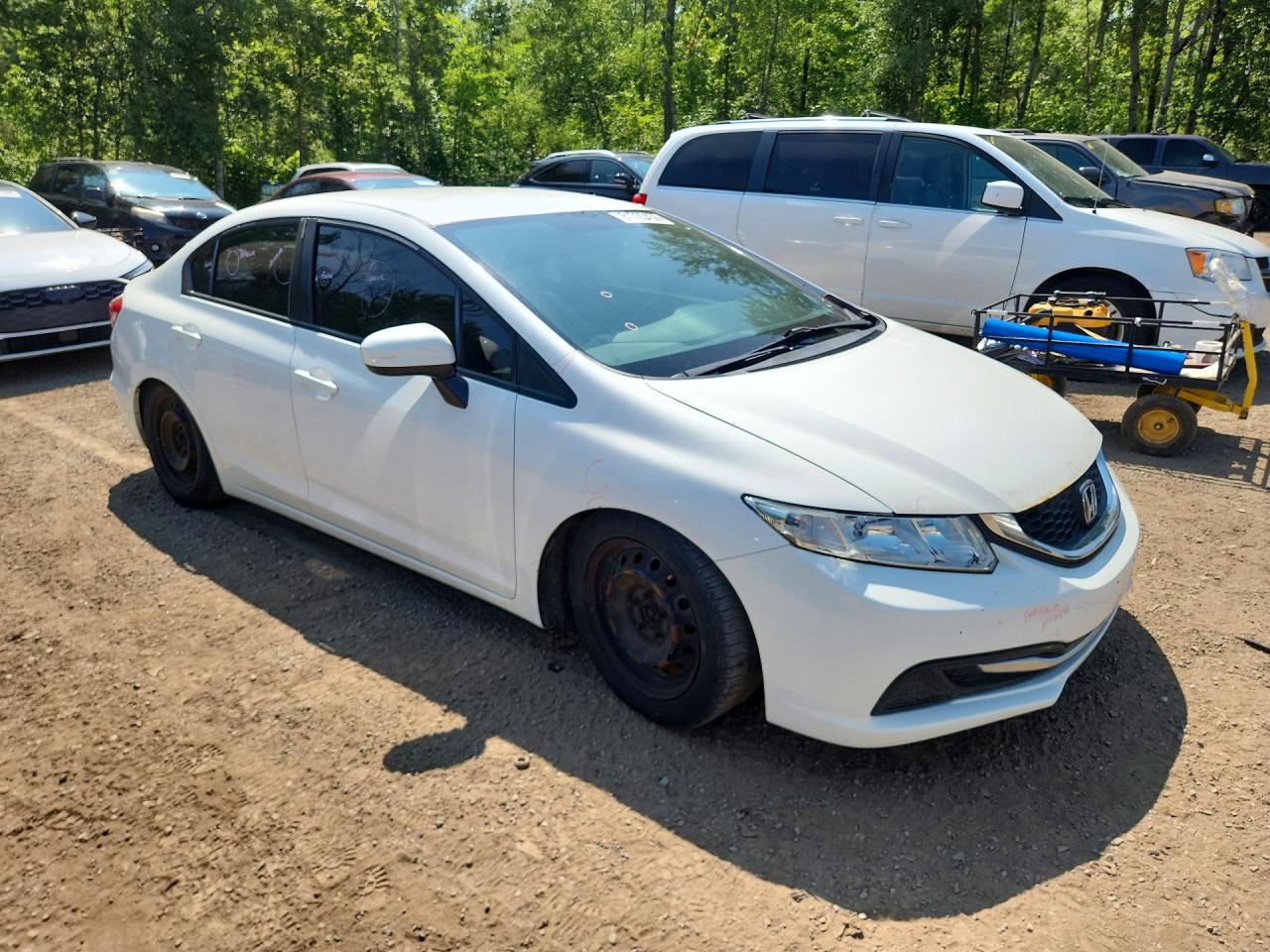2014 Honda Civic Lx Gray vin: 2HGFB2E44EH024107