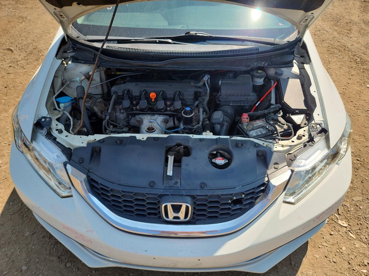 2014 Honda Civic Lx Gray vin: 2HGFB2E44EH024107