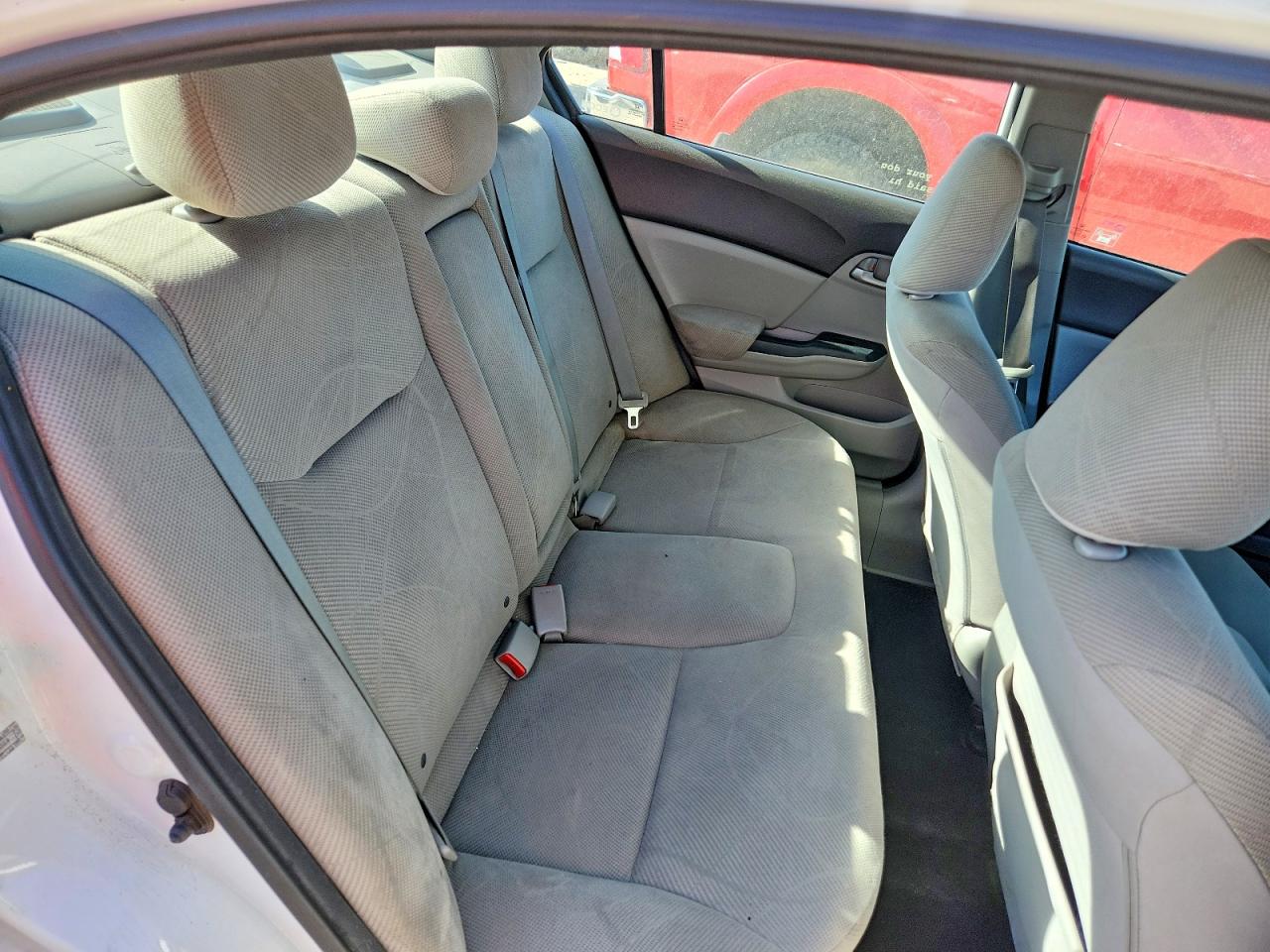 2012 Honda Civic Lx White vin: 2HGFB2E45CH007264