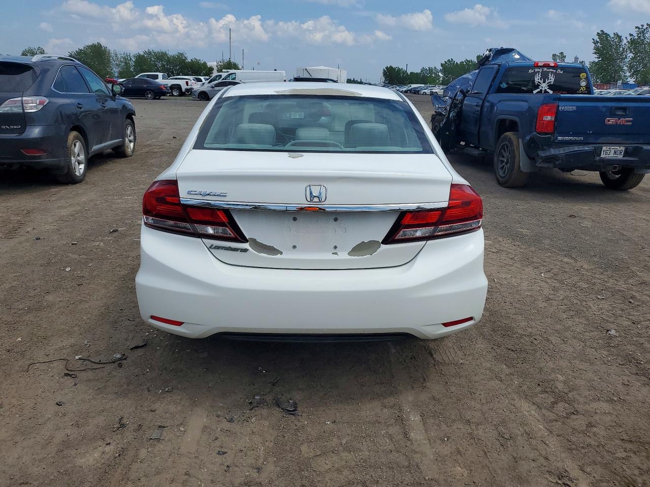 2014 Honda Civic Lx White vin: 2HGFB2E46EH032208