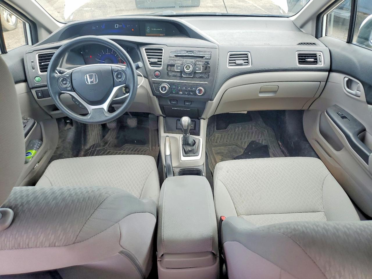2014 Honda Civic Lx White vin: 2HGFB2E46EH032208