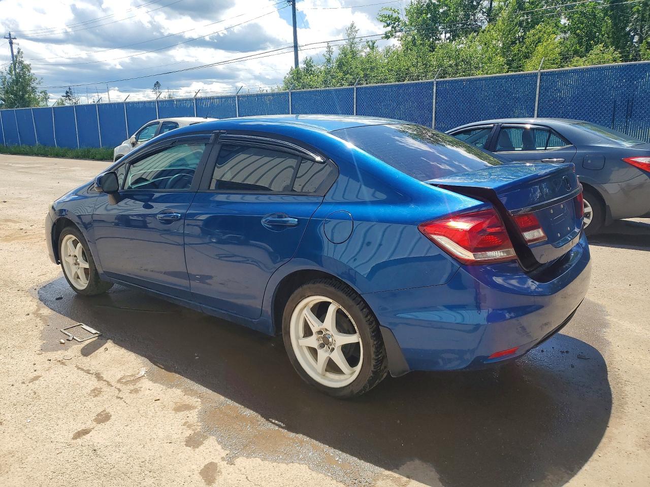 2013 Honda Civic Lx Синий vin: 2HGFB2E47DH035570