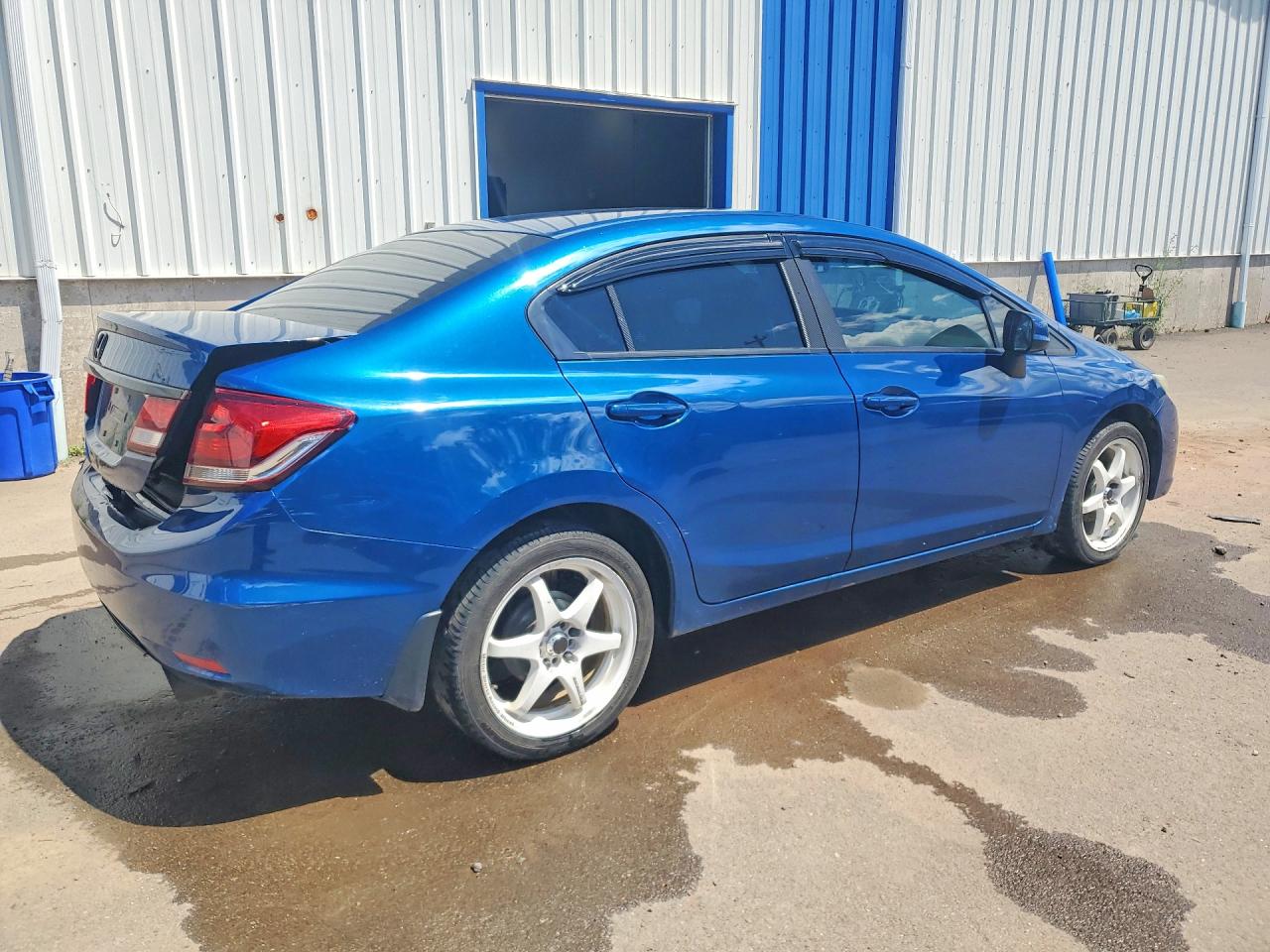 2013 Honda Civic Lx Синий vin: 2HGFB2E47DH035570