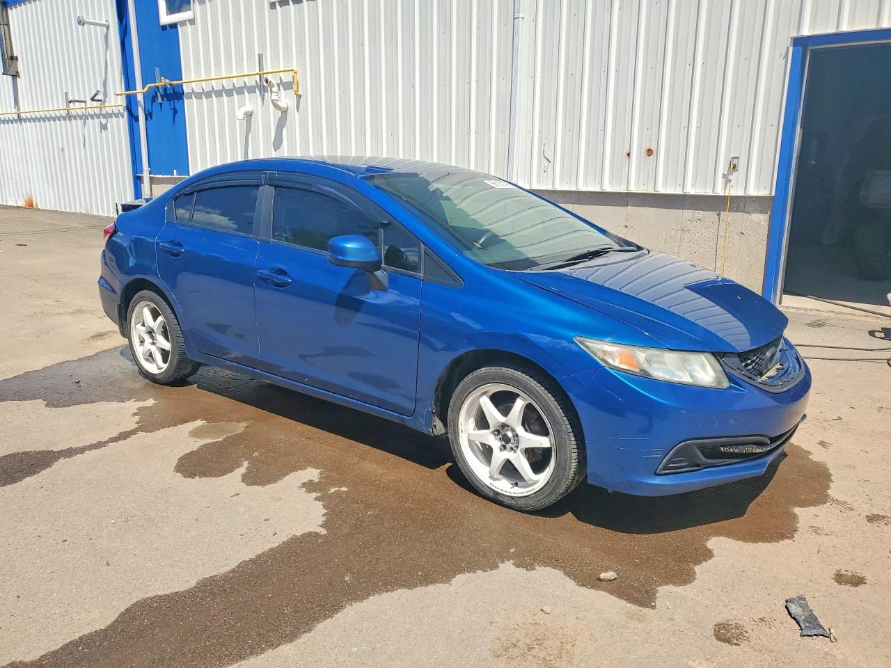 2013 Honda Civic Lx Синий vin: 2HGFB2E47DH035570