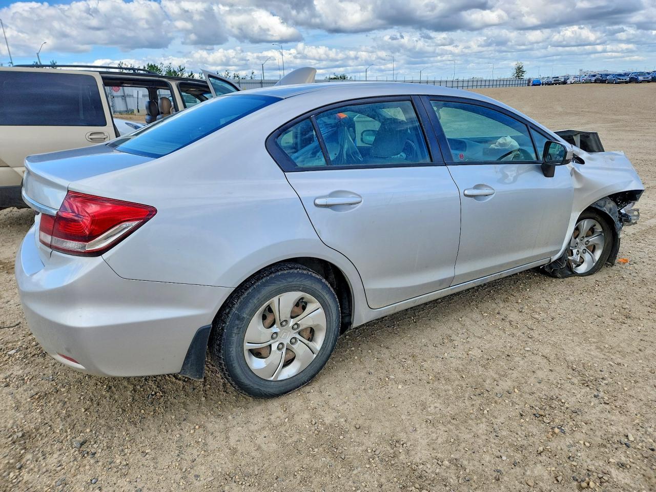 2015 Honda Civic Lx Silver vin: 2HGFB2E47FH006475