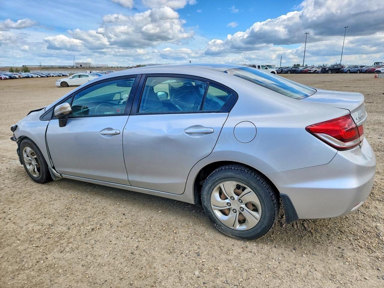 2015 Honda Civic Lx Silver vin: 2HGFB2E47FH006475
