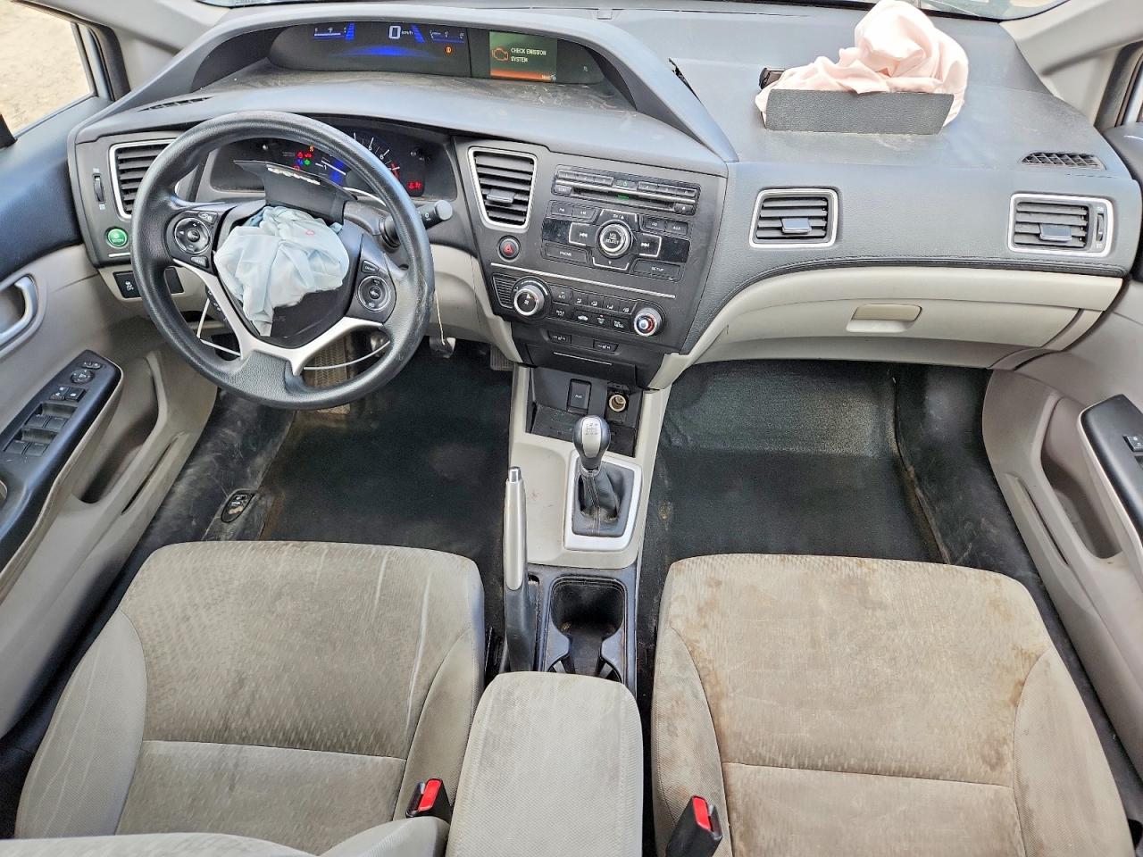 2015 Honda Civic Lx Silver vin: 2HGFB2E47FH006475