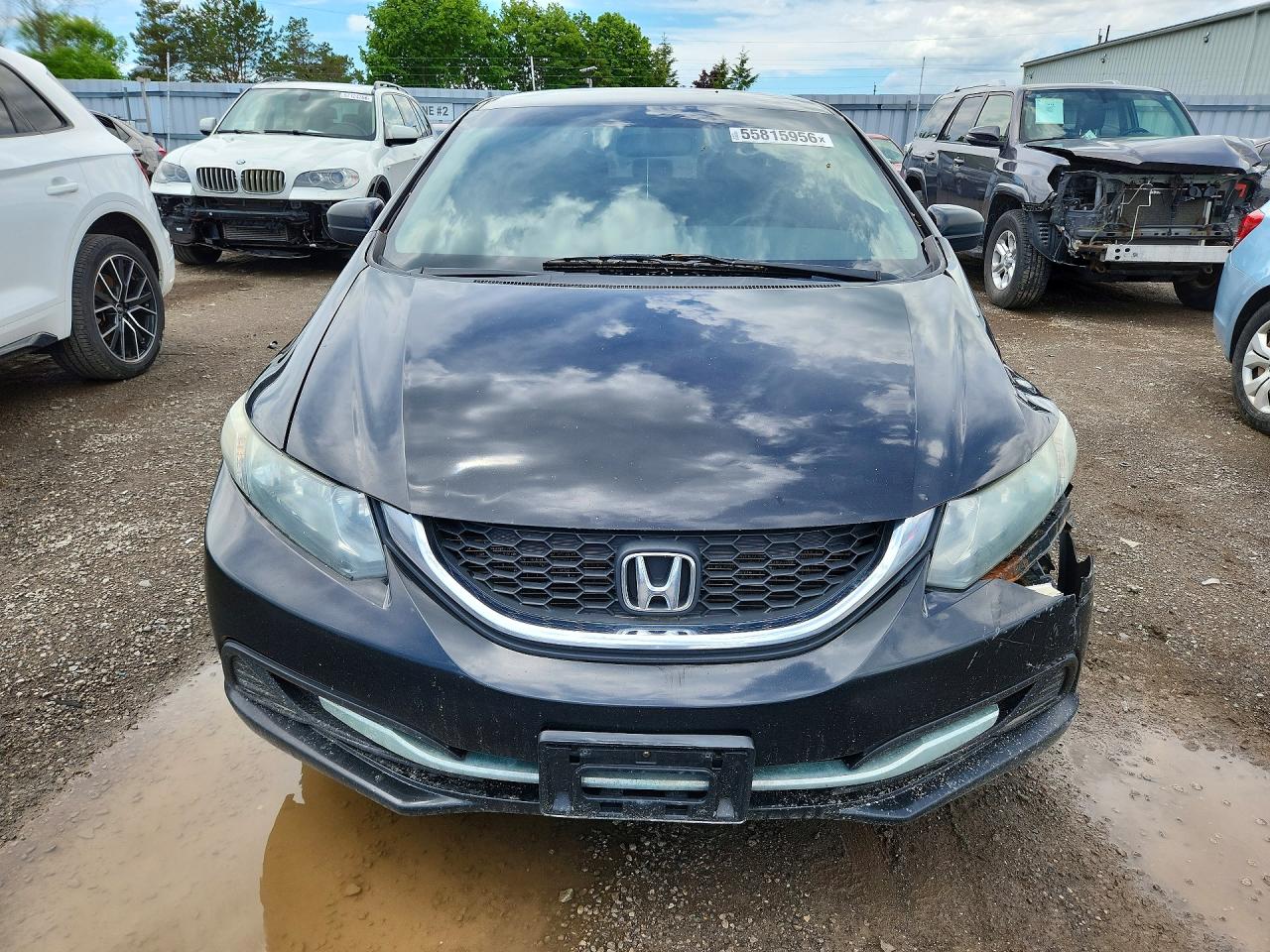 2014 Honda Civic Lx Black vin: 2HGFB2E48EH002031