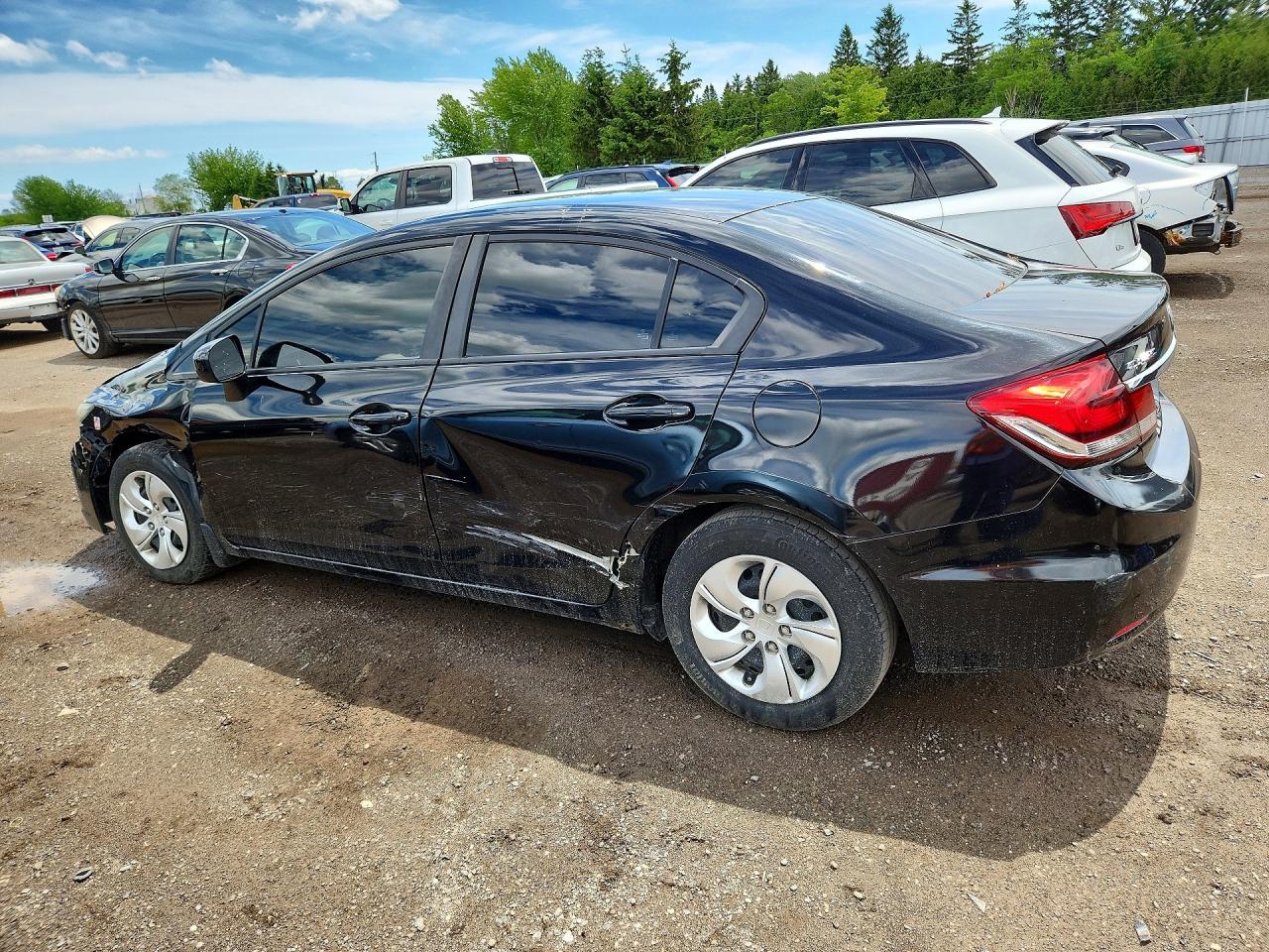 2014 Honda Civic Lx Black vin: 2HGFB2E48EH002031