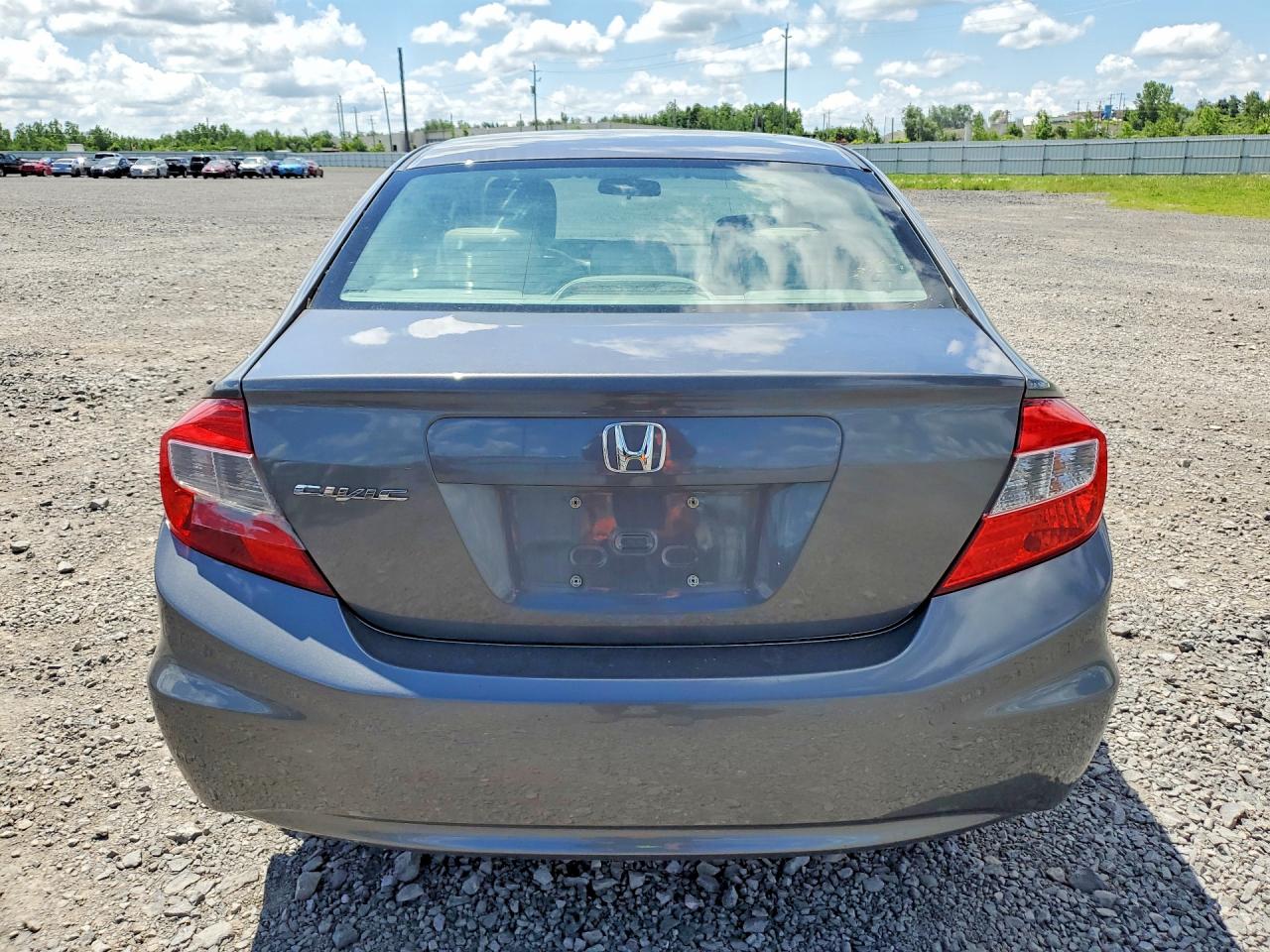 2012 Honda Civic Lx Gray vin: 2HGFB2E49CH017036