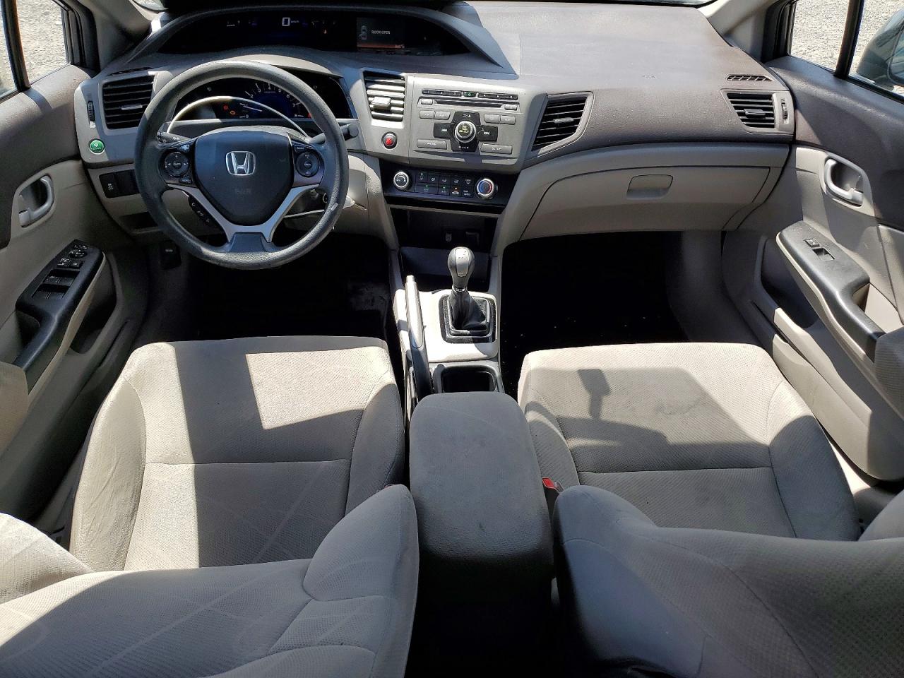 2012 Honda Civic Lx Gray vin: 2HGFB2E49CH017036