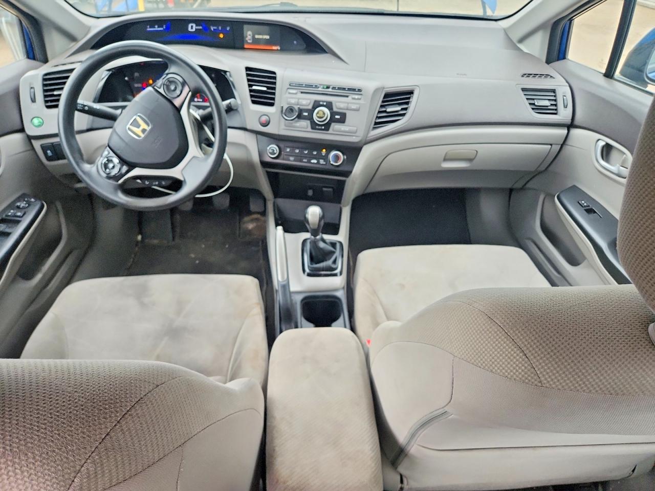 2012 Honda Civic Lx Blue vin: 2HGFB2E49CH024374