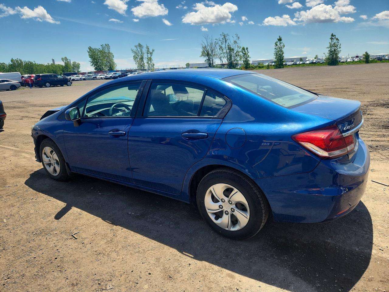 2015 Honda Civic Lx Blue vin: 2HGFB2E49FH046430