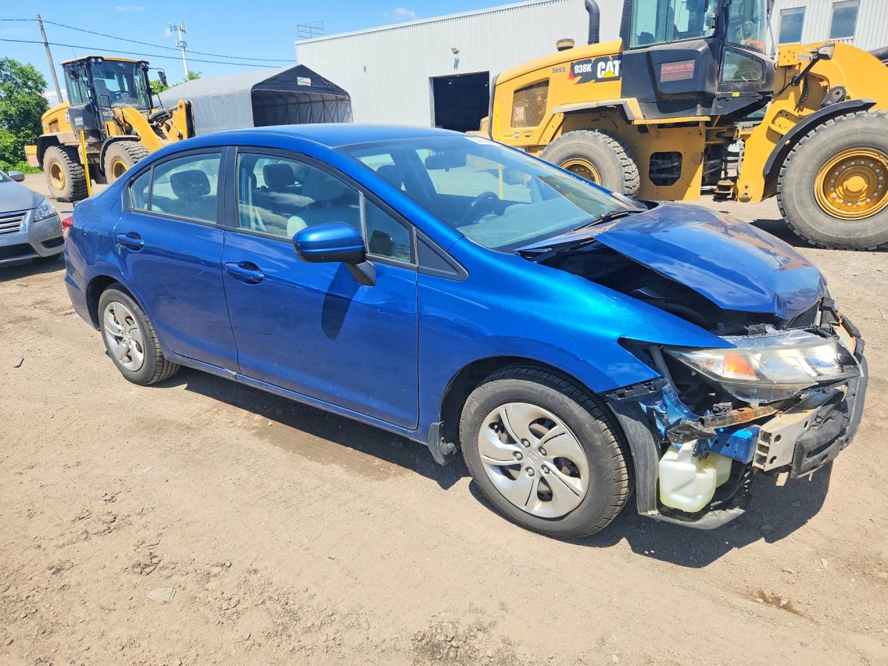2015 Honda Civic Lx Blue vin: 2HGFB2E49FH046430