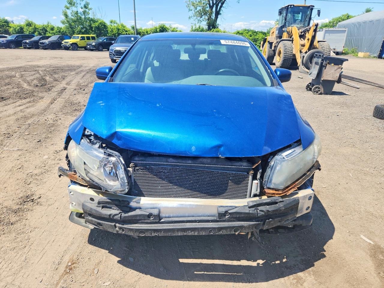 2015 Honda Civic Lx Blue vin: 2HGFB2E49FH046430