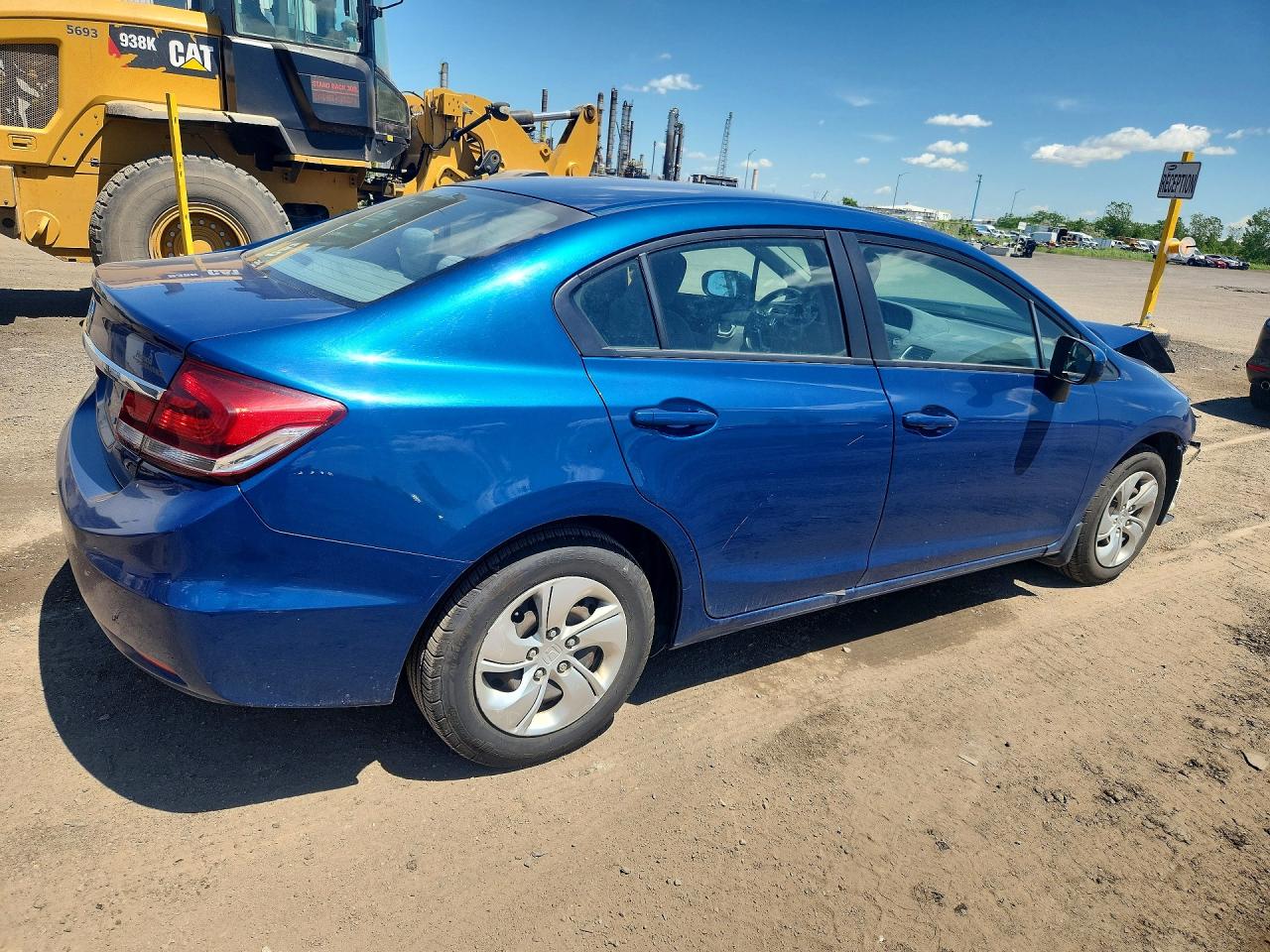 2015 Honda Civic Lx Blue vin: 2HGFB2E49FH046430
