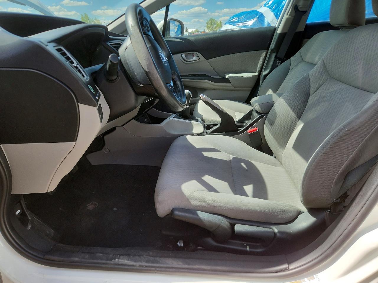 2015 Honda Civic Lx White vin: 2HGFB2E4XFH007815
