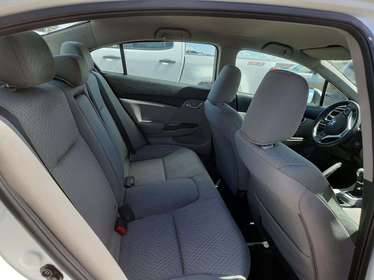 2015 Honda Civic Lx White vin: 2HGFB2E4XFH007815