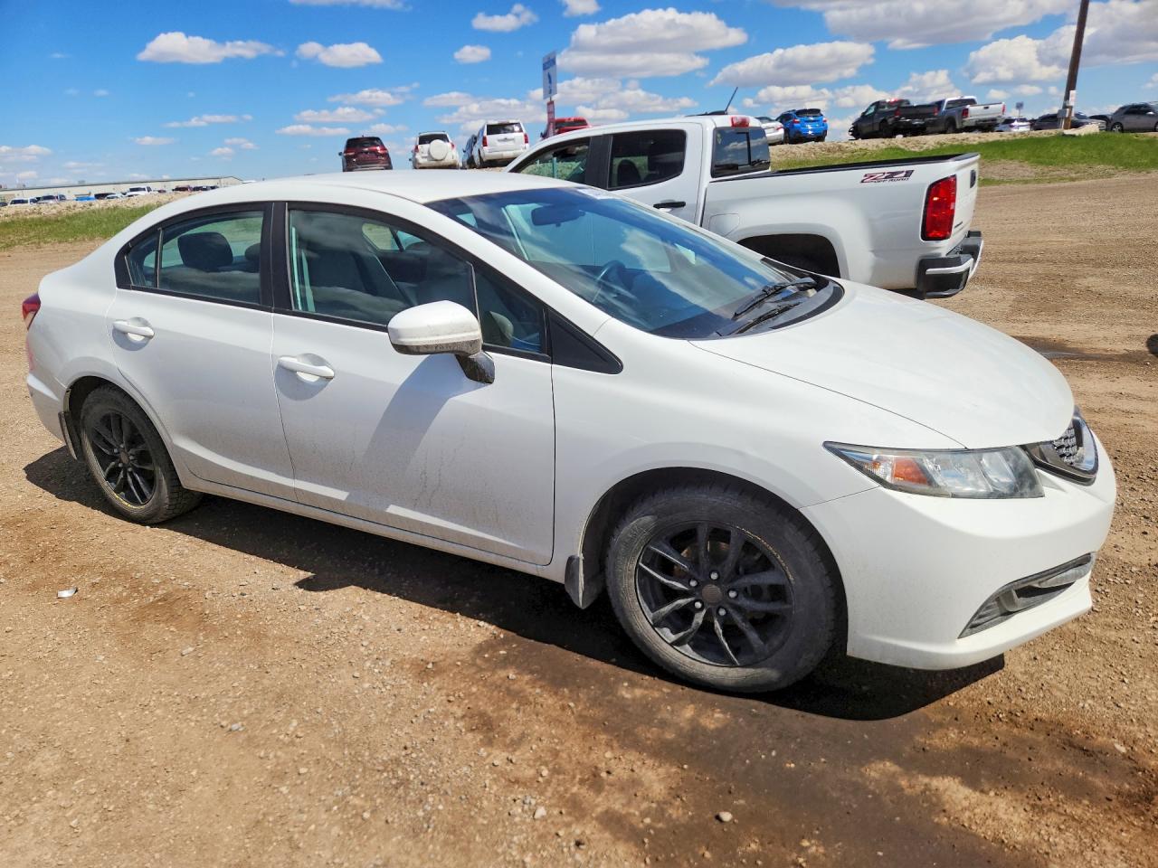2015 Honda Civic Lx White vin: 2HGFB2E4XFH007815