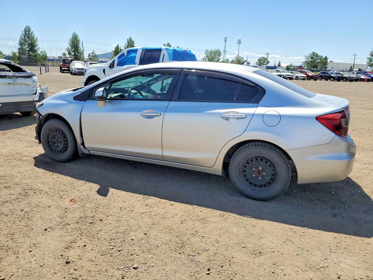 2012 Honda Civic Lx Silver vin: 2HGFB2E50CH013952