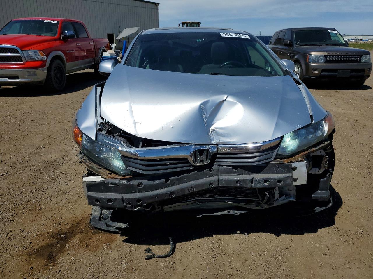 2012 Honda Civic Lx Silver vin: 2HGFB2E50CH013952