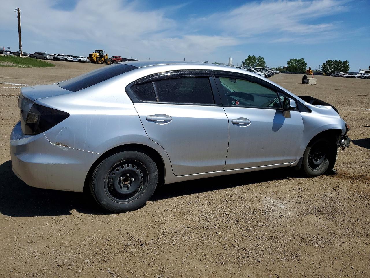2012 Honda Civic Lx Silver vin: 2HGFB2E50CH013952