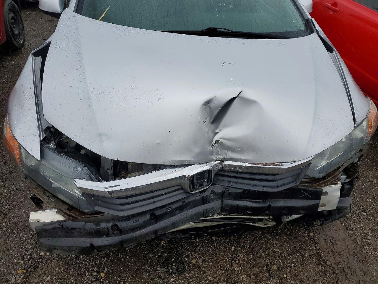 2012 Honda Civic Lx Silver vin: 2HGFB2E50CH013952