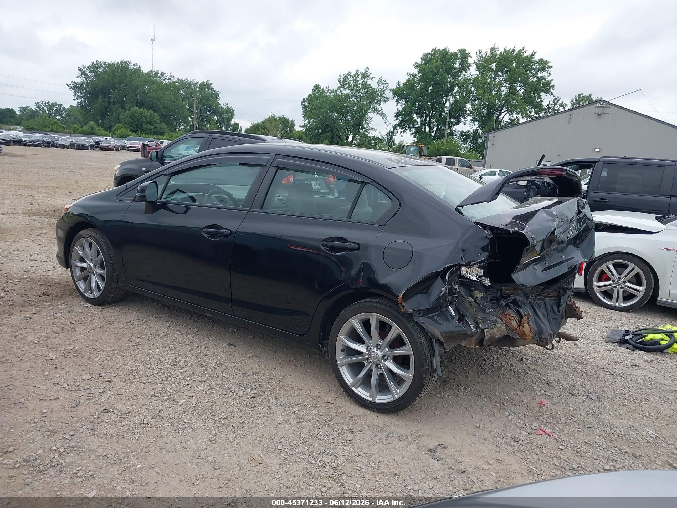 2012 Honda Civic Lx Black vin: 2HGFB2E50CH550577