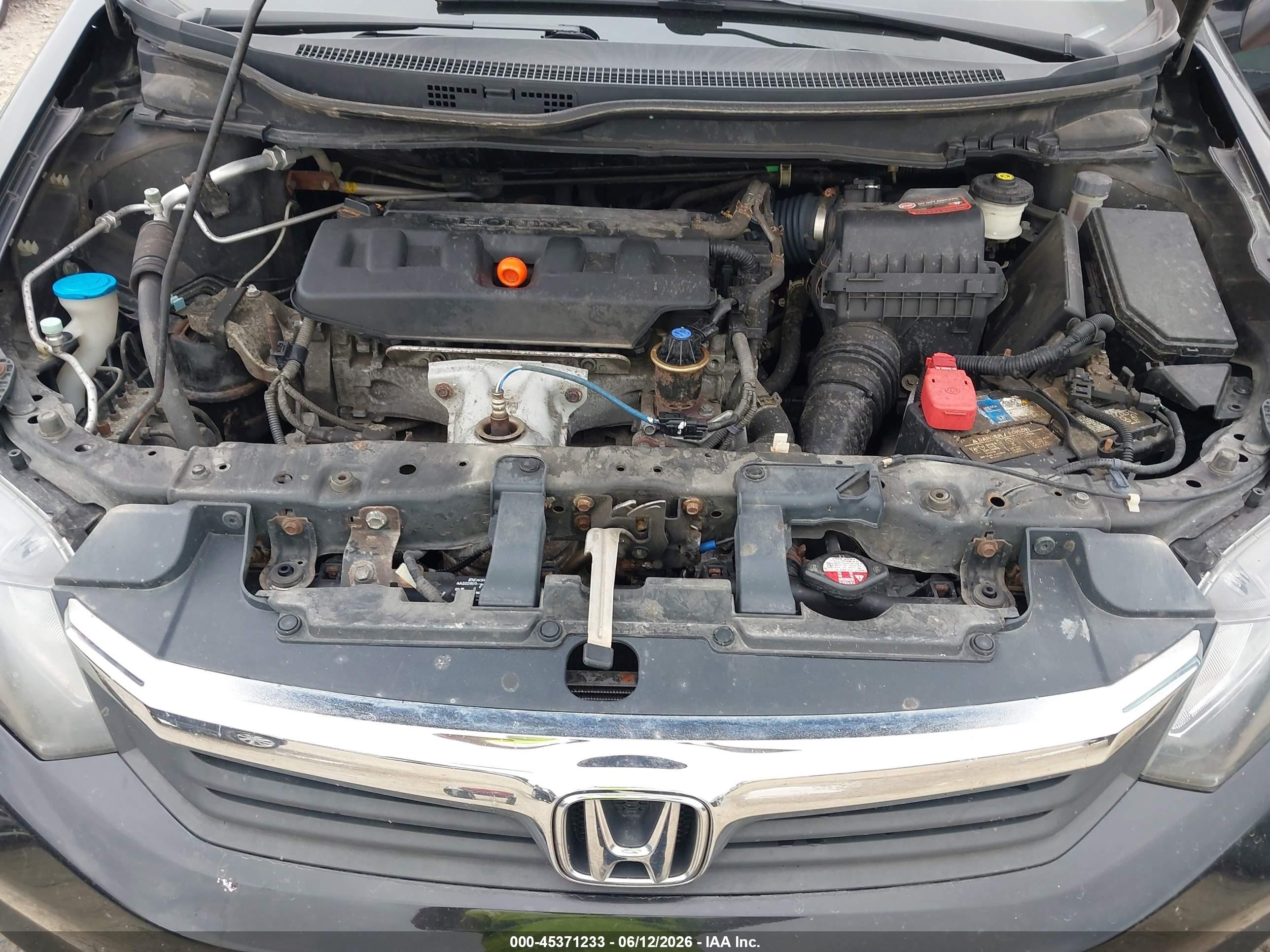 2012 Honda Civic Lx Black vin: 2HGFB2E50CH550577
