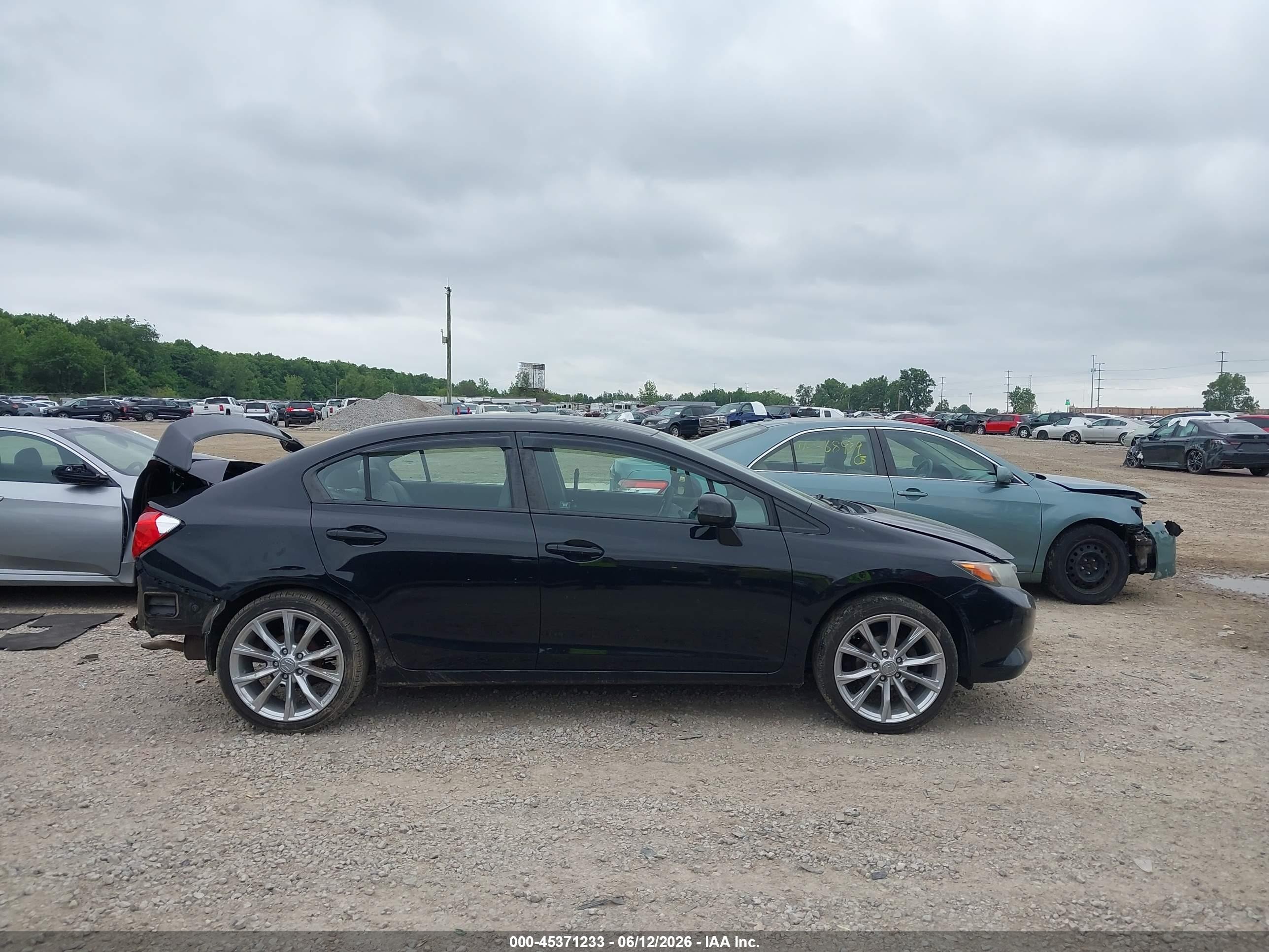 2012 Honda Civic Lx Black vin: 2HGFB2E50CH550577
