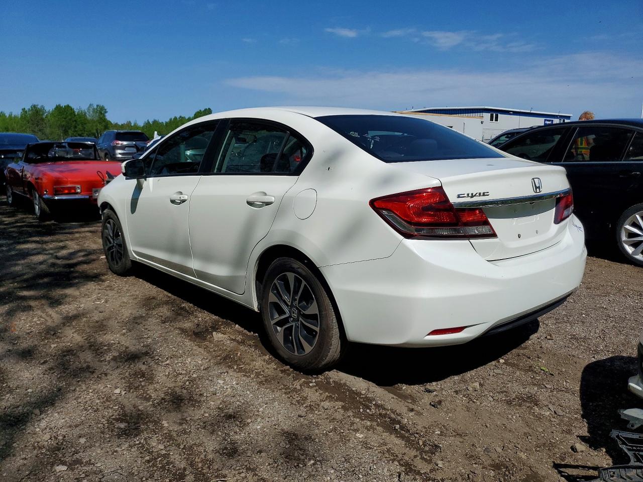 2014 Honda Civic Lx White vin: 2HGFB2E50EH030141
