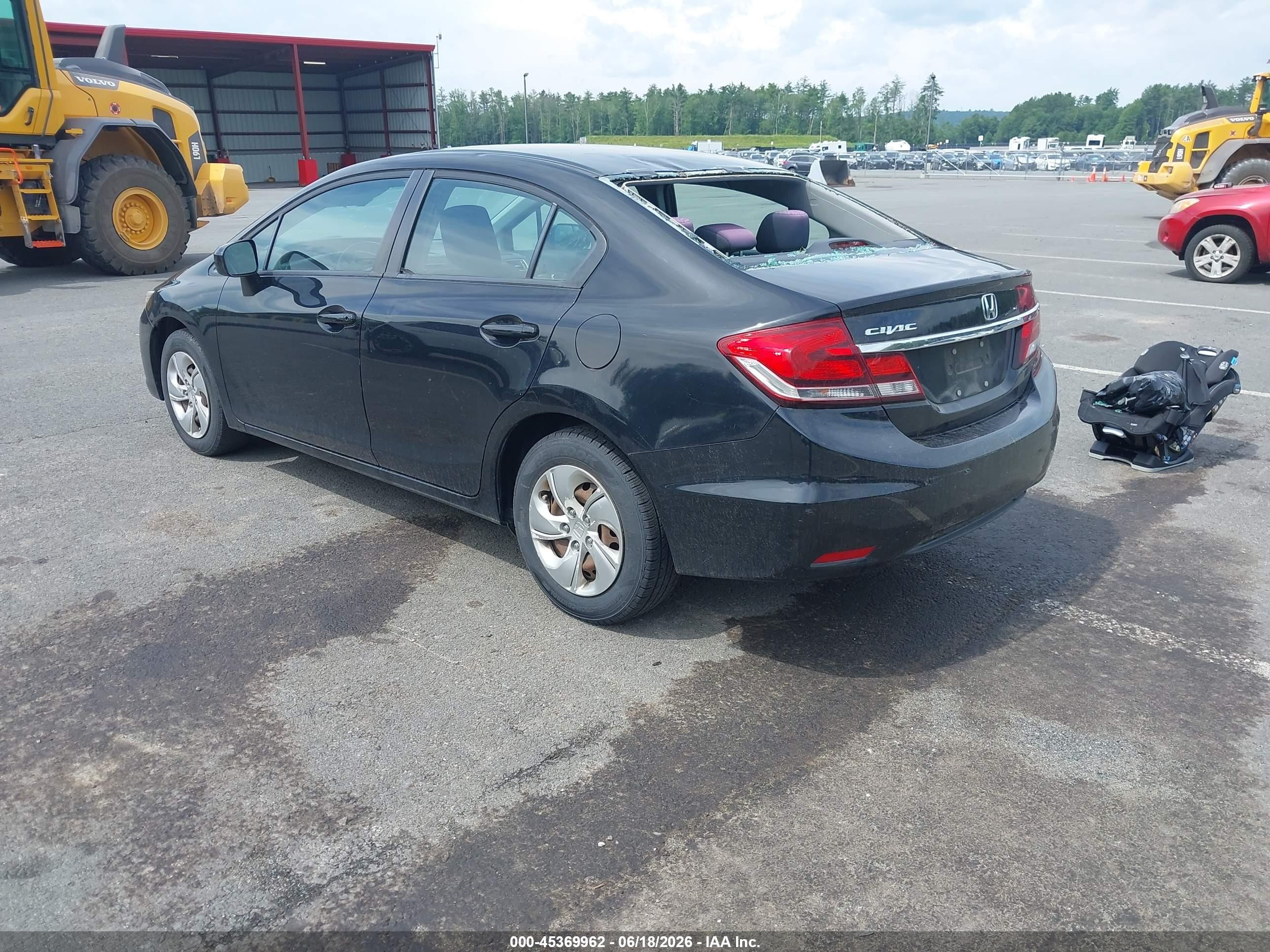 2014 Honda Civic Lx Черный vin: 2HGFB2E50EH528582