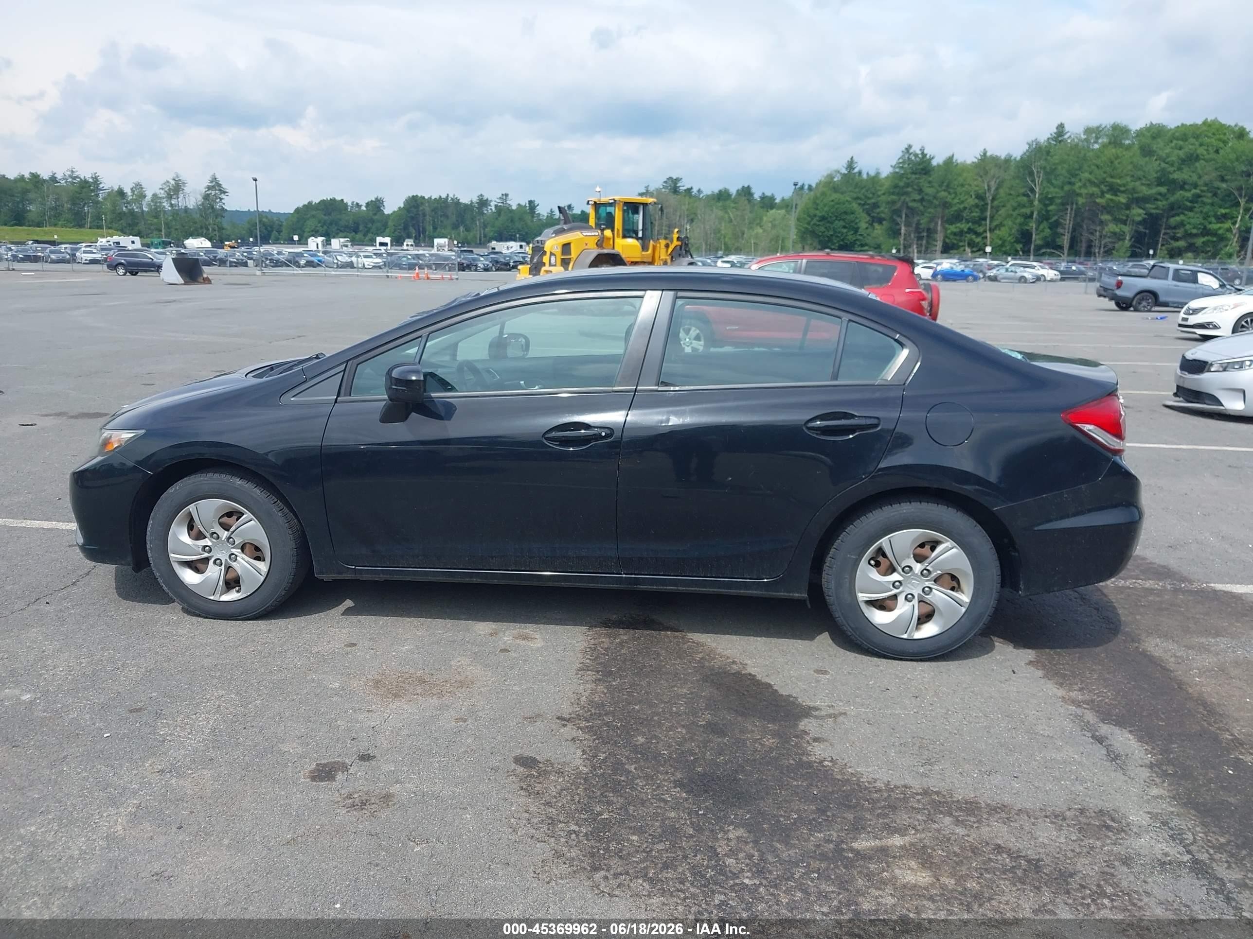 2014 Honda Civic Lx Черный vin: 2HGFB2E50EH528582