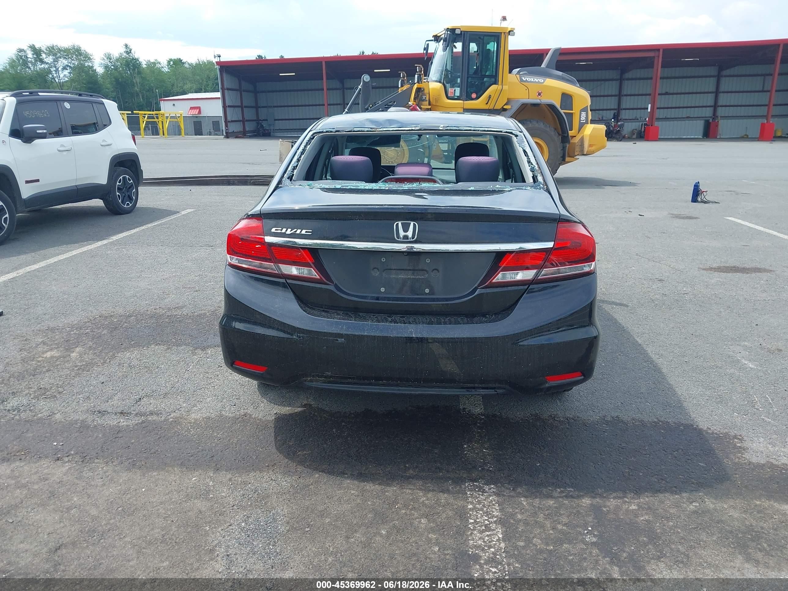 2014 Honda Civic Lx Черный vin: 2HGFB2E50EH528582