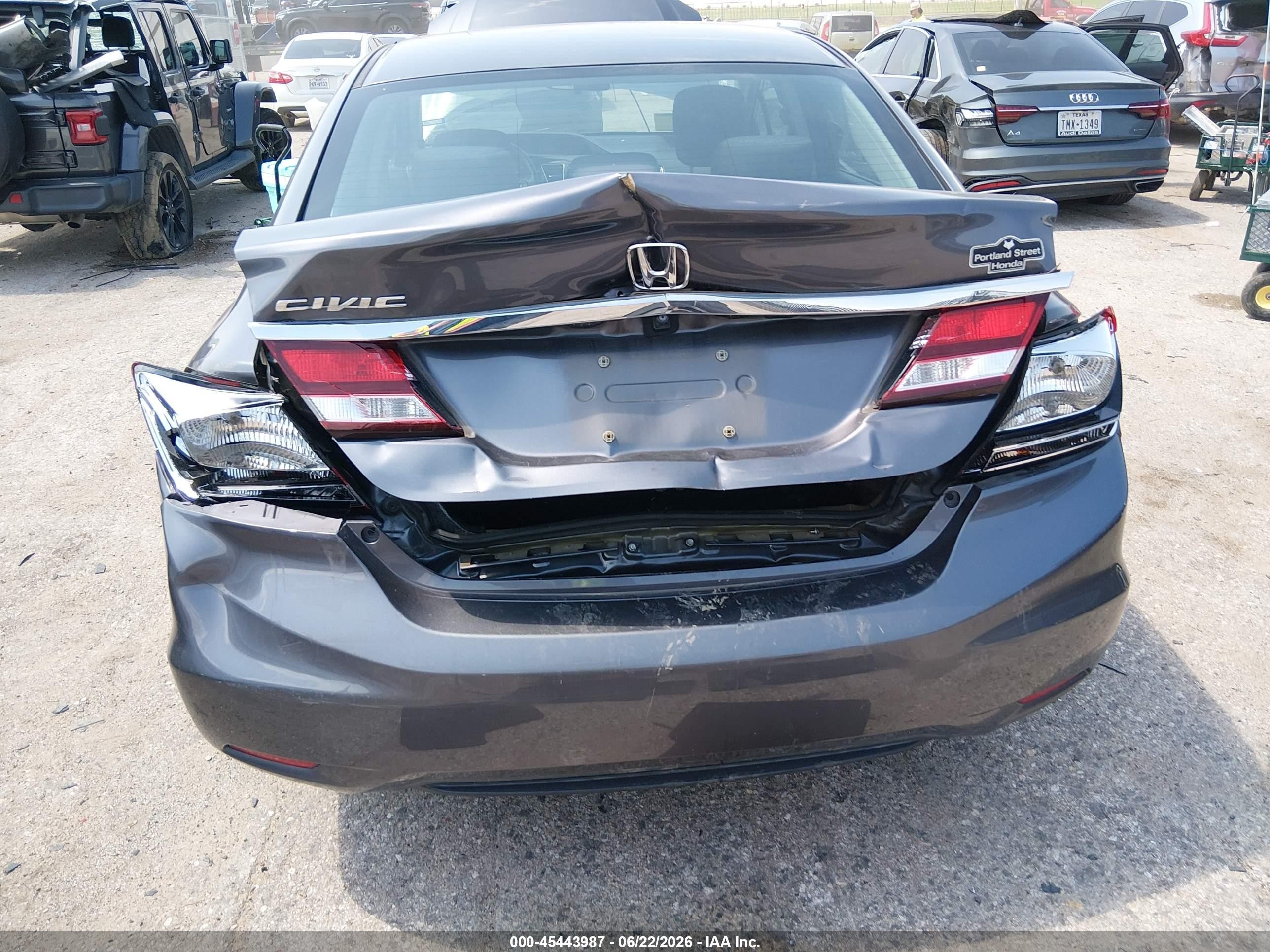 2015 Honda Civic Lx Gray vin: 2HGFB2E50FH042968