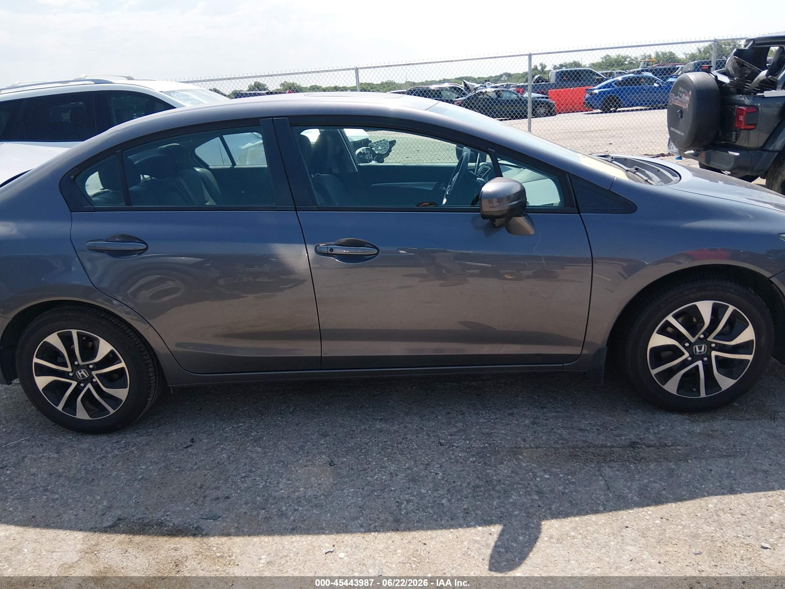 2015 Honda Civic Lx Gray vin: 2HGFB2E50FH042968