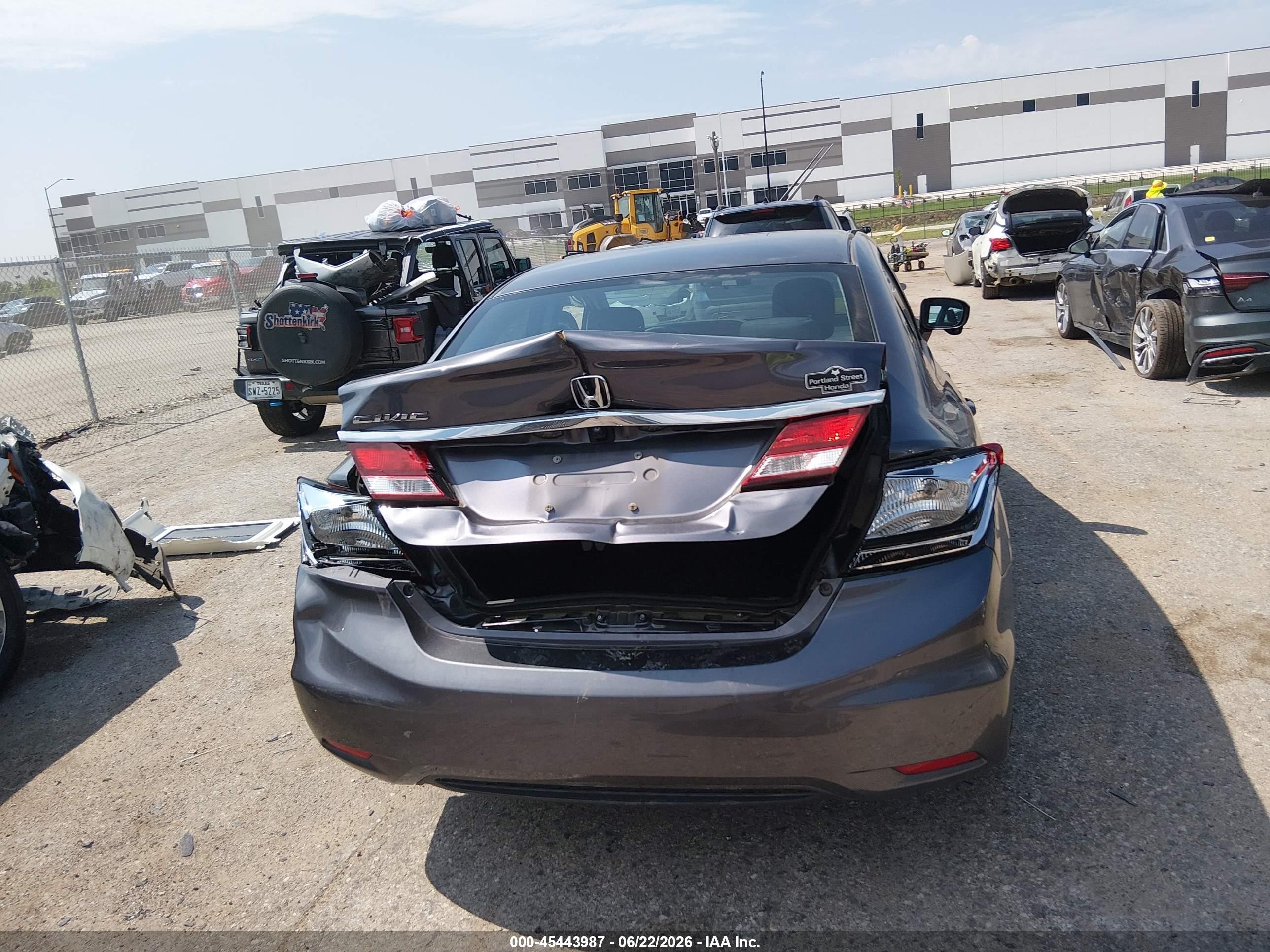 2015 Honda Civic Lx Gray vin: 2HGFB2E50FH042968