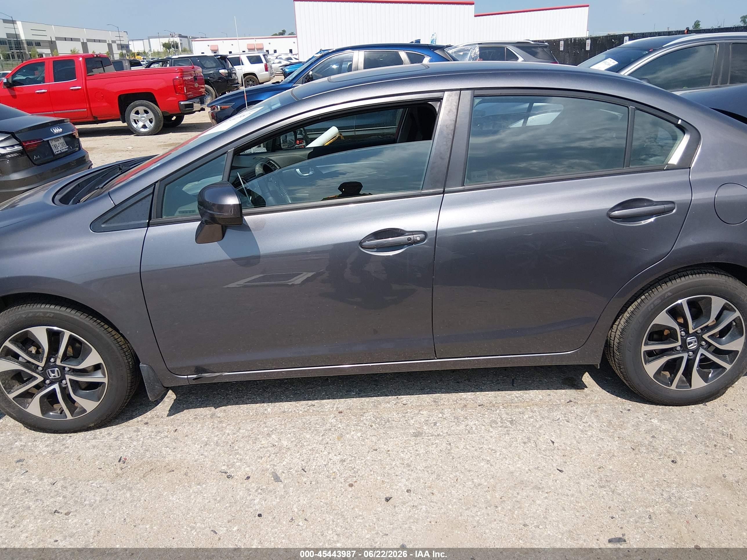 2015 Honda Civic Lx Gray vin: 2HGFB2E50FH042968