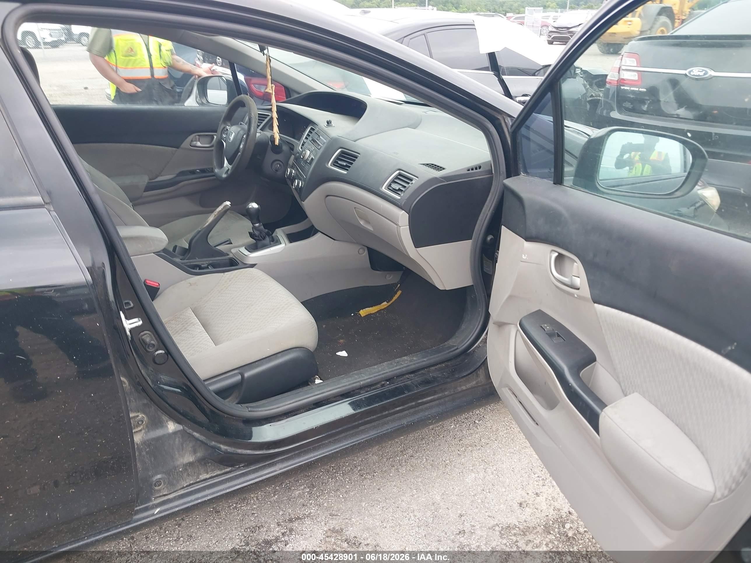 2015 Honda Civic Lx Black vin: 2HGFB2E50FH532276