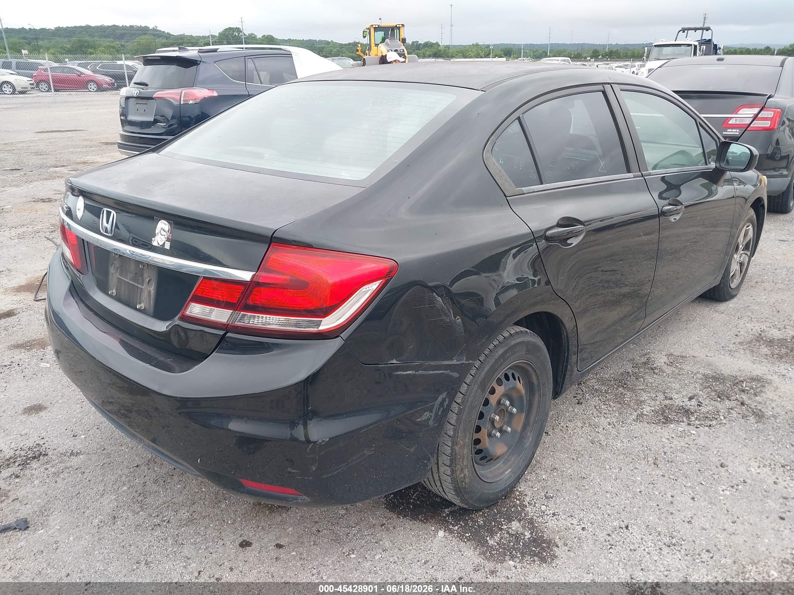 2015 Honda Civic Lx Black vin: 2HGFB2E50FH532276