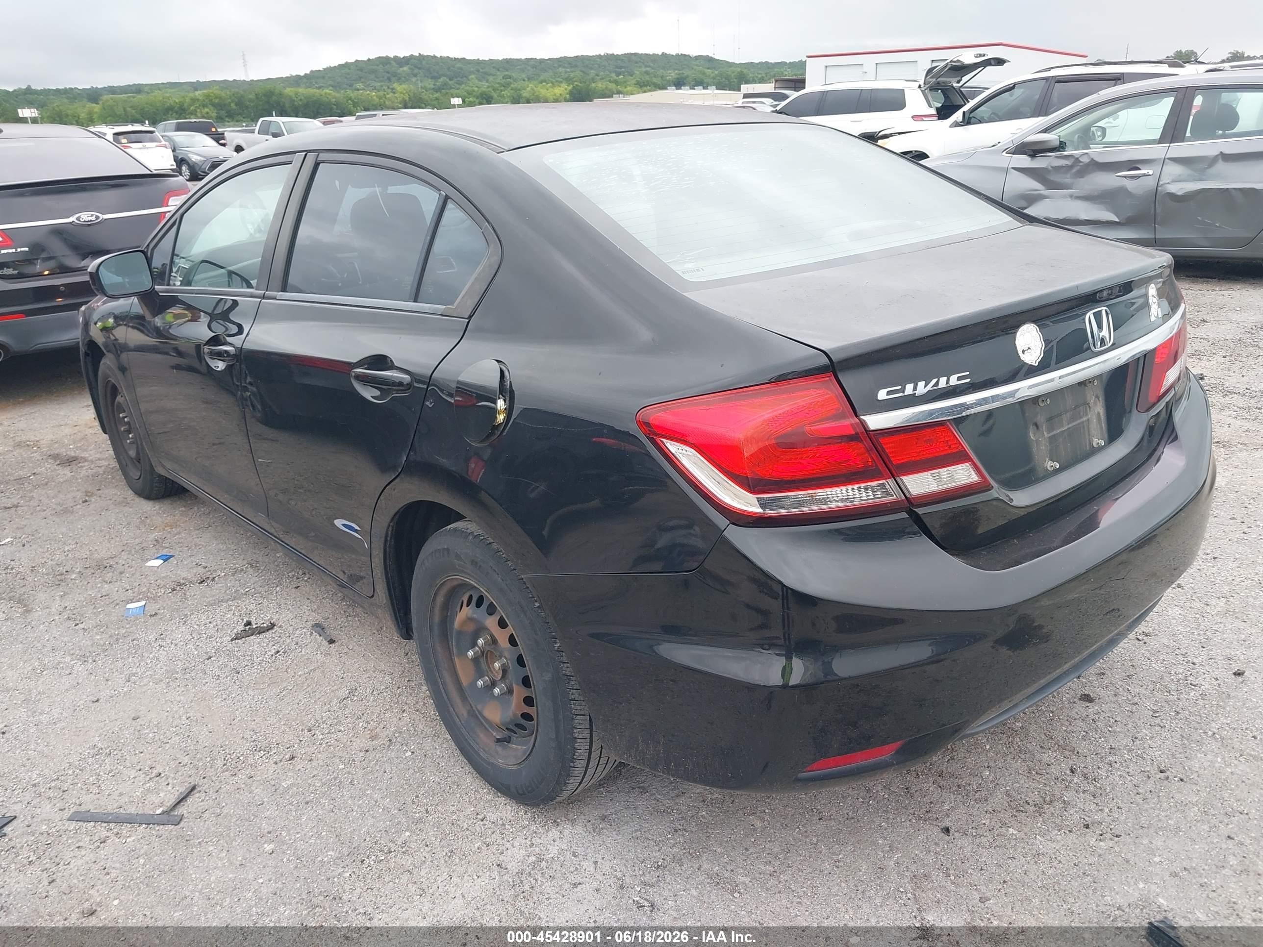 2015 Honda Civic Lx Black vin: 2HGFB2E50FH532276