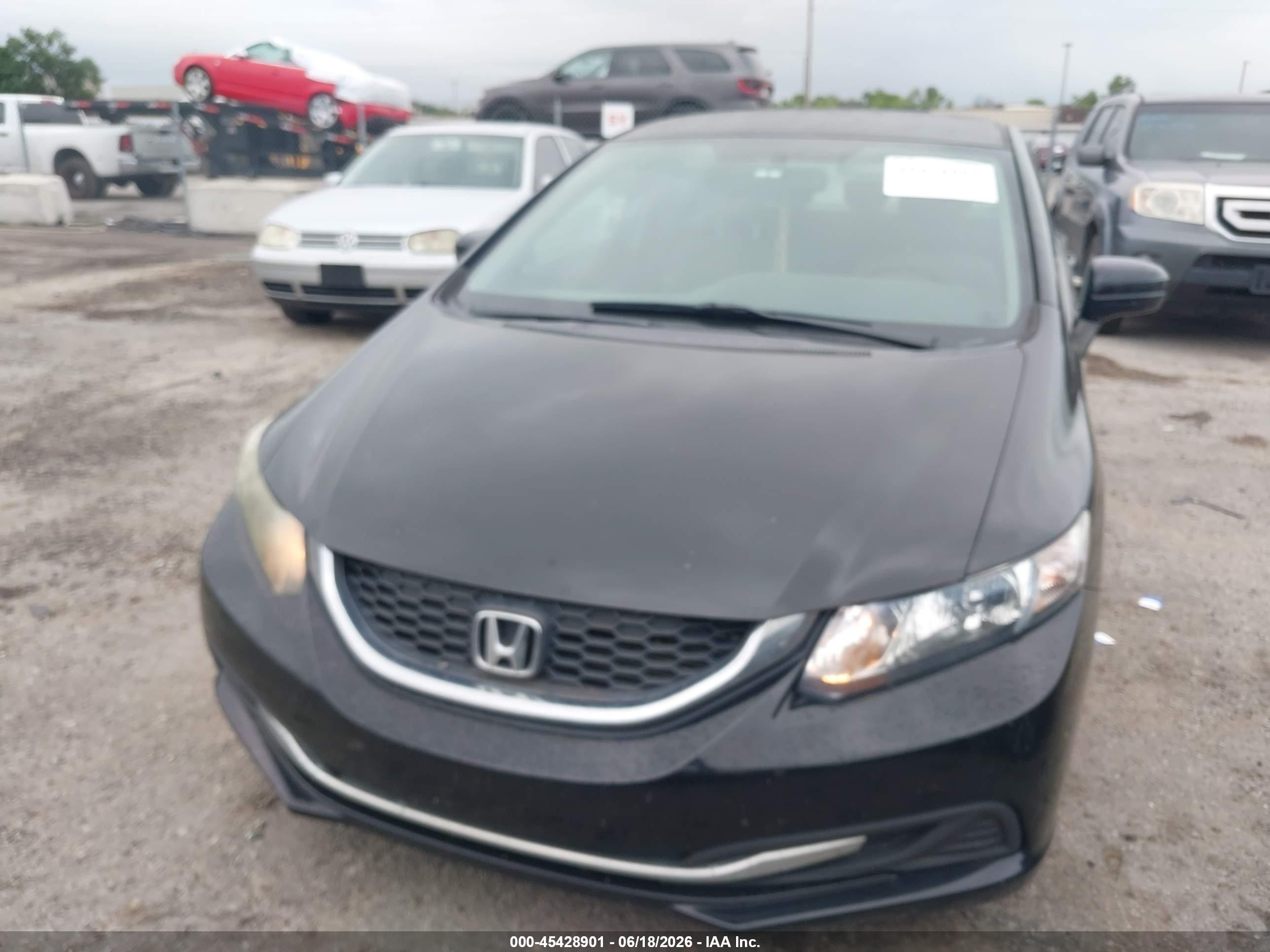 2015 Honda Civic Lx Black vin: 2HGFB2E50FH532276