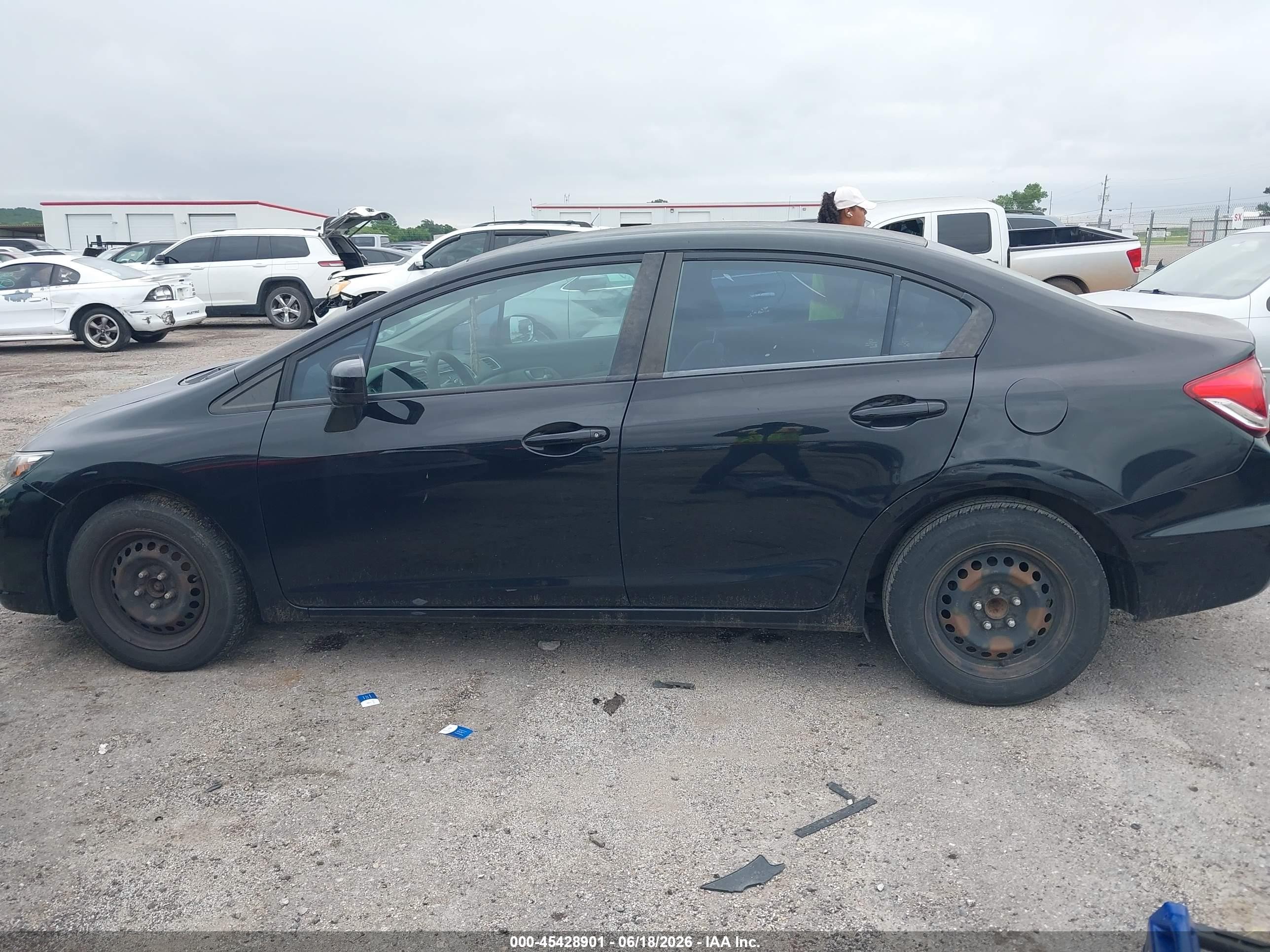 2015 Honda Civic Lx Black vin: 2HGFB2E50FH532276