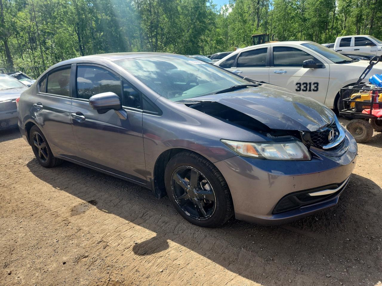 2014 Honda Civic Gray vin: 2HGFB2E51EH023585