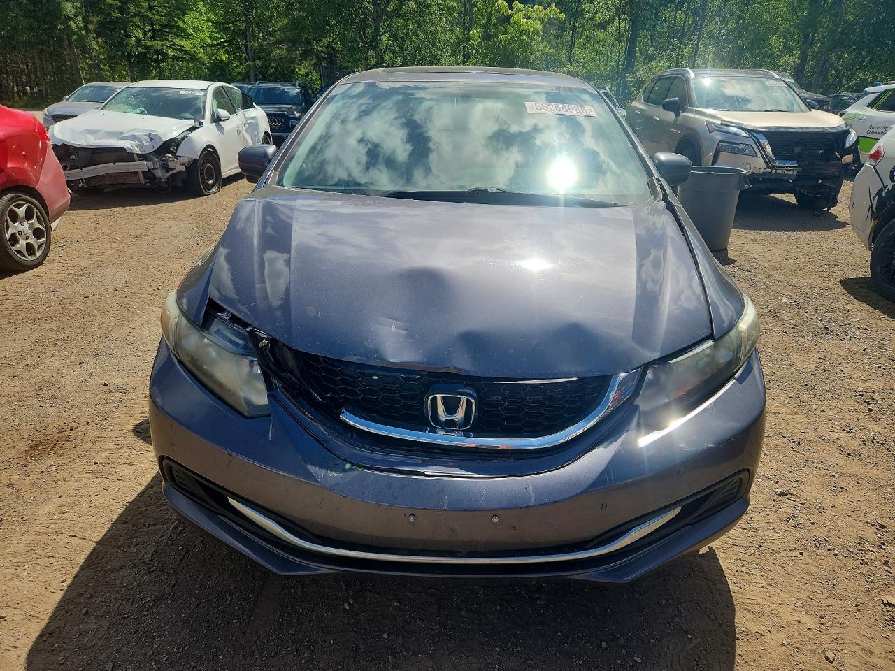 2014 Honda Civic Gray vin: 2HGFB2E51EH023585