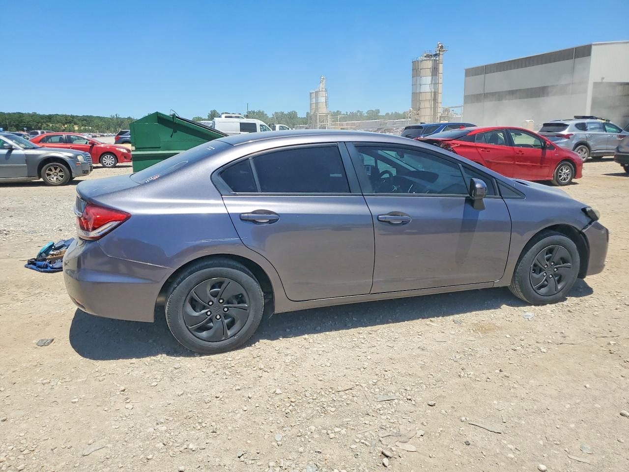 2015 Honda Civic Lx Gray vin: 2HGFB2E51FH532836