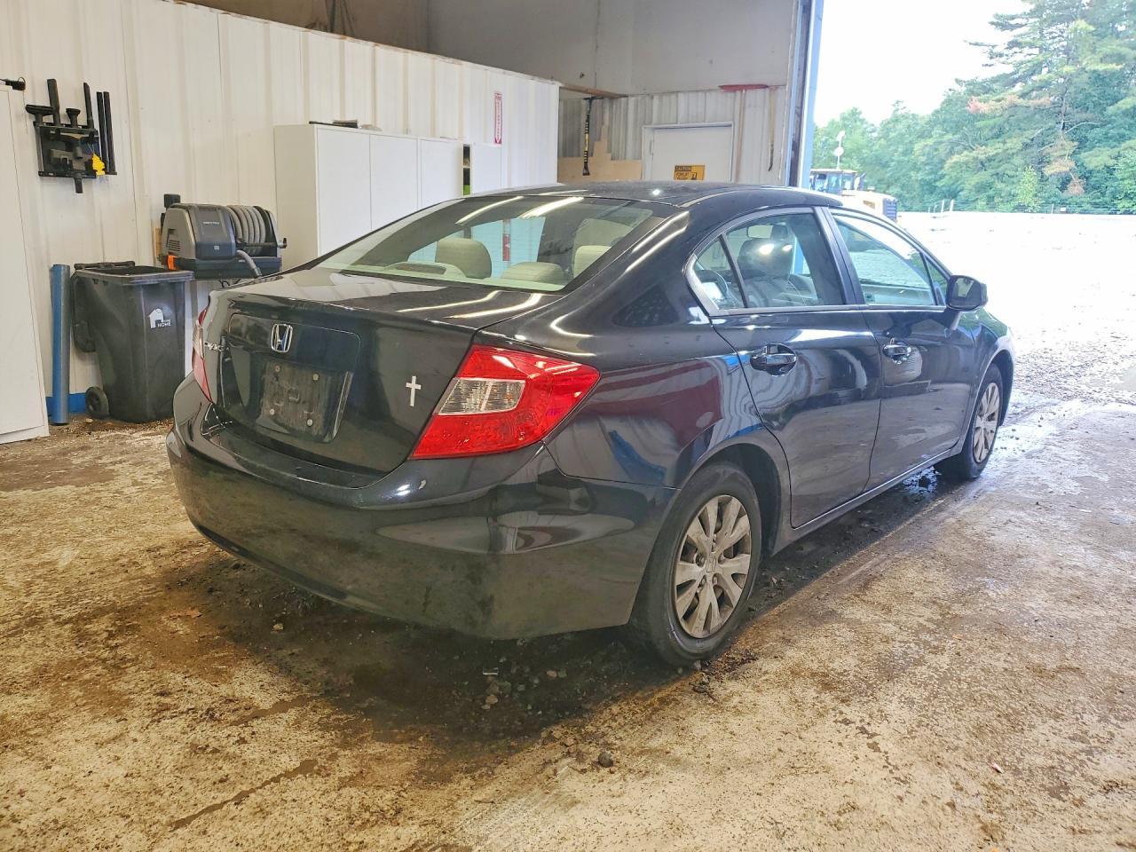 2012 Honda Civic Lx Black vin: 2HGFB2E52CH530170