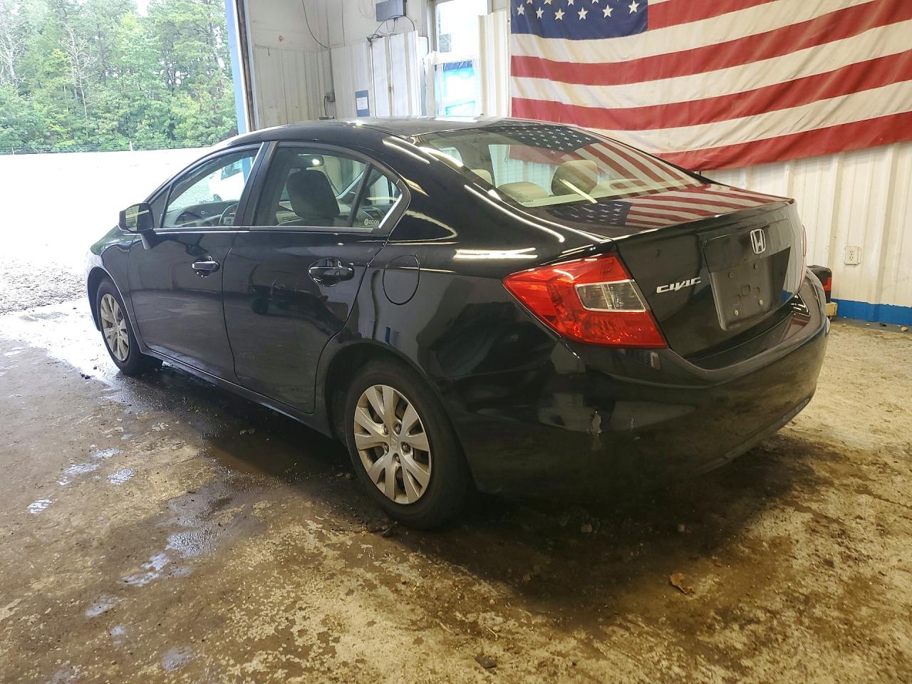 2012 Honda Civic Lx Black vin: 2HGFB2E52CH530170