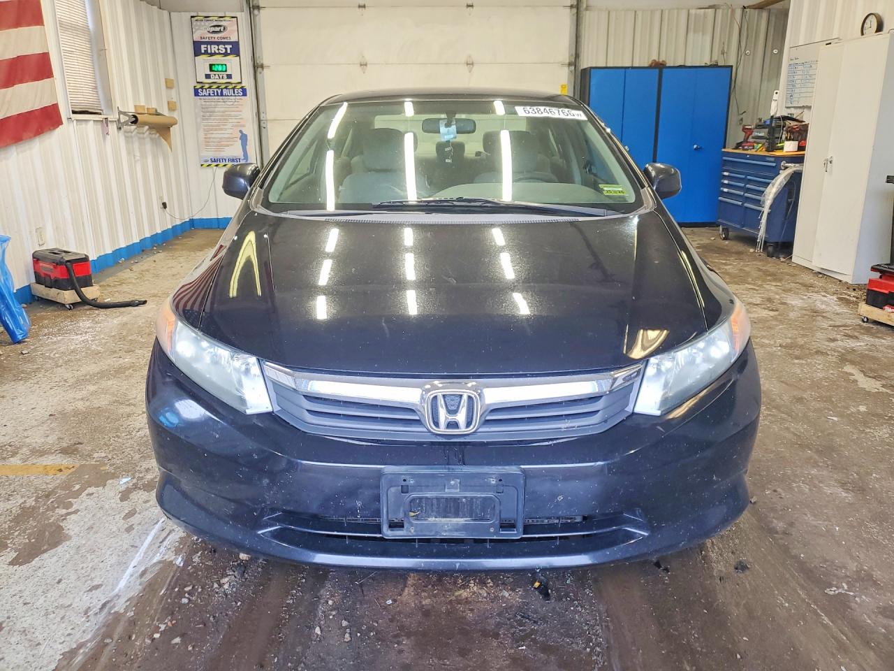 2012 Honda Civic Lx Black vin: 2HGFB2E52CH530170